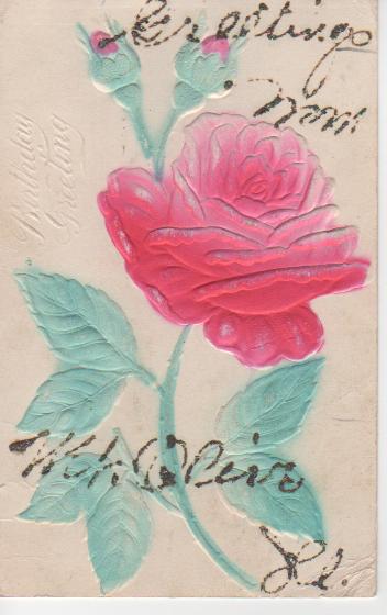 Grußkarte von Anke Süntken Focken an ihre Enkelin Margarethe Wirringa